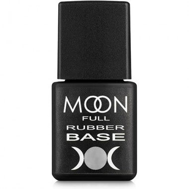 Moon Full Rubber Base 8 ml nail base gel in black bottle with Moon logo
