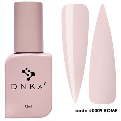 DNKa nail cover top polish bottle, 12 ml, code #0009 Rome, light pink