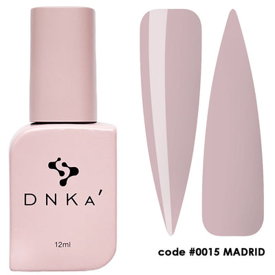 DNKa Cover Top nail polish bottle, light pink, 12ml; code #0015 Madrid
