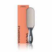 WonderFile foot grater, gray sanding pad, 80/120 grit marking on handle.
