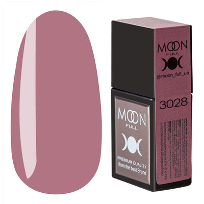 Moon Amazing Color Base №3028, 12 ml nail color swatch with box