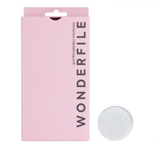 WonderFile buff file disc set for pedicure, 20 mm; pack with one disc
