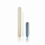 Manicure nail files, beige and blue grits with slim white buffer