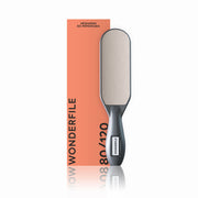 WonderFile foot grater, gray sanding pad, 100/180 grit marking on handle.