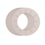 Pack of 100 cardboard protective rings for wax heater