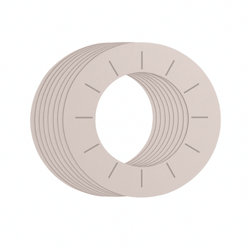 Anillos protectores de cartón para botes de cera (100 uds)