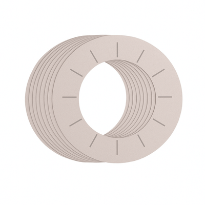Pack of 100 cardboard protective rings for wax heater