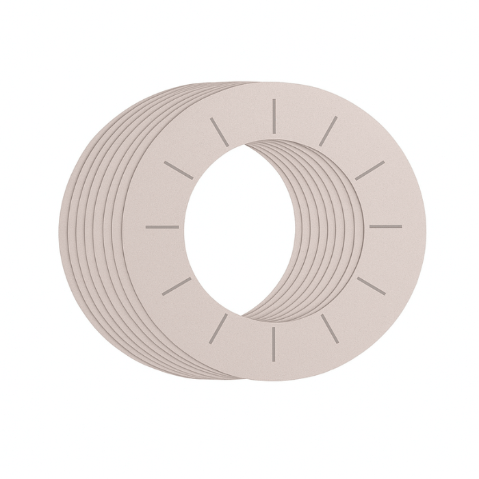 Pack of 100 cardboard protective rings for wax heater