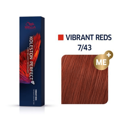 Wella Koleston Perfect Vibrant Reds 7/43 - official product photo