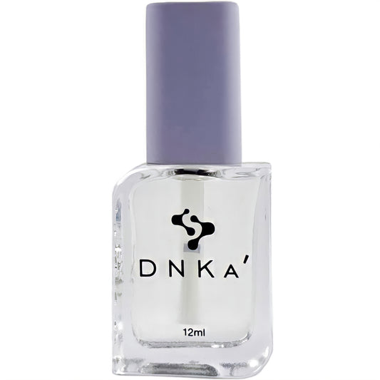 Nail bonding solution bottle, clear 12 ml with purple cap