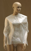 Plastic Colouring Cape White 116×86 cm (50 pcs)