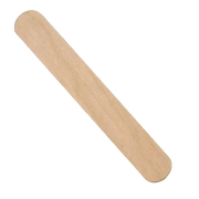 Disposable wooden wax spatulas with polished edges