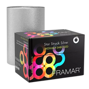 Framar Silver Embossed Foil Roll - Medium, 97 m
