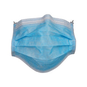 Disposable 3-ply surgical-style face masks with elastic loops