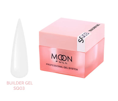 Moon Full professional builder gel, pale pink gel sample and boxed display (SQ03)