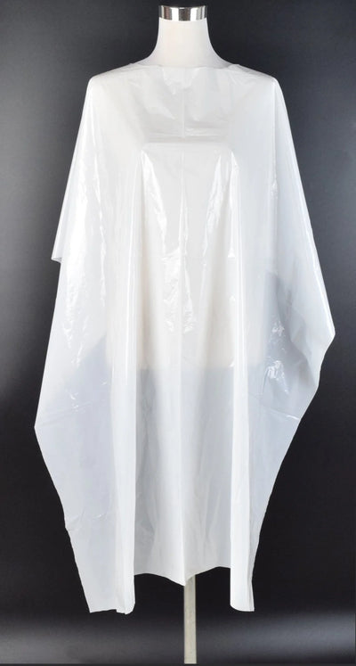 Plastic Colouring Cape White 116×86 cm (50 pcs)