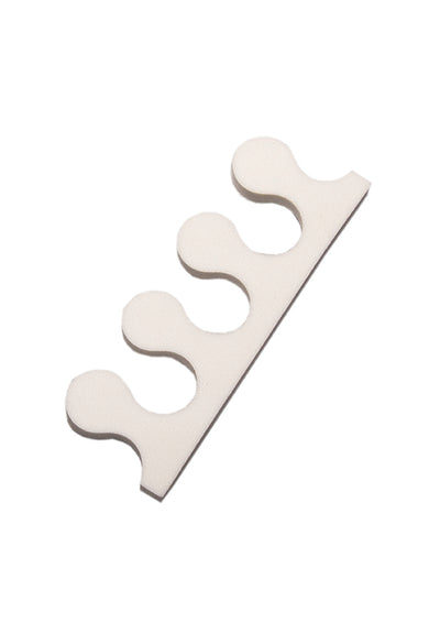 Beige 3-slot pedicure toe separator pads